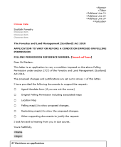 Application to Revise Conditions